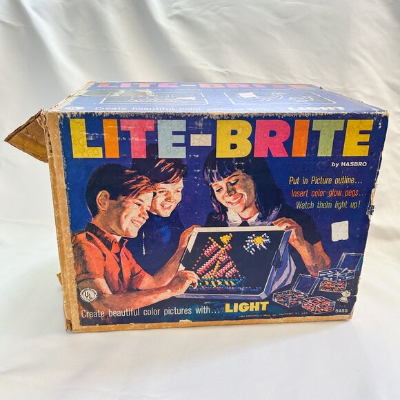 Hasbro Lite-Brite Set Vintage, In Box, Works - Picture 11 of 13